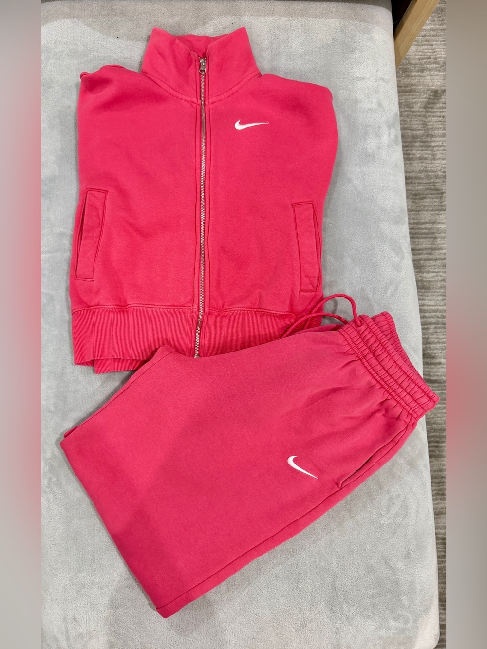 Nike Sportswear Phoenix Fleece Pink Matching Set -Small
